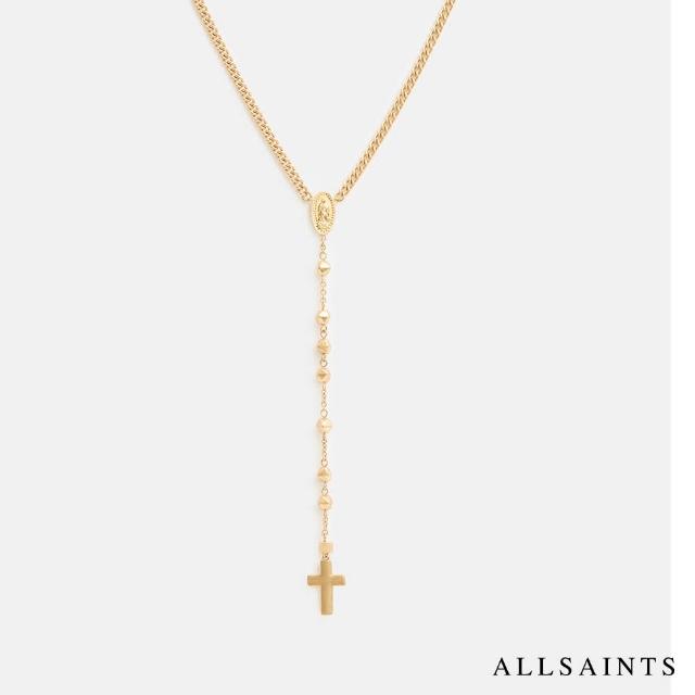 【ALLSAINTS】HALLIE BEAD 十字架Y字項鍊 W116XA