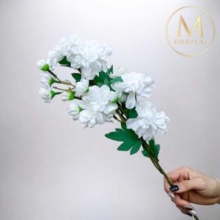【Floral M】居家花仙子芍藥優雅白仿真花花材（1入組）(人造花/塑膠花/假花/裝飾花)