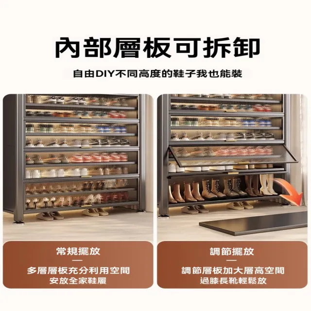 【顧家家居】碳鋼鞋櫃 防塵鞋櫃 玄關鞋櫃 收納櫃(120×36×80cm/碳鋼材質/層板可拆卸/碳鋼櫃門/預售15天)