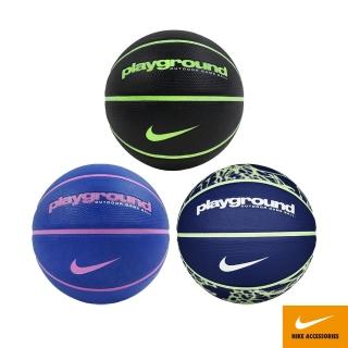 【NIKE 耐吉】籃球 EVERYDAY PLAYGROUND 8P GRAPHIC 7號球 060黑綠/429藍紫/473寶藍(耐磨 深溝 戶外)