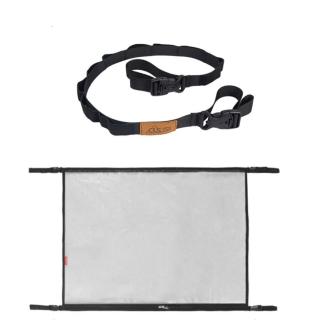 【May Shop】CLS戶外車頂掛兜釣竿收納自駕旅行便攜車內收納袋旅遊收納網(車床車床族必備)