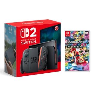【Nintendo 任天堂】Switch 2 主機+《瑪利歐賽車8 豪華版》+《9H鋼化貼》