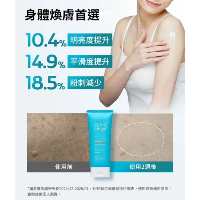 【derma Angel 護妍天使】2%水楊酸煥膚身體乳(210ml)