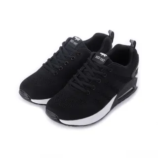 【鞋全家福】RED ANT 飛織氣墊跑鞋 黑 女鞋