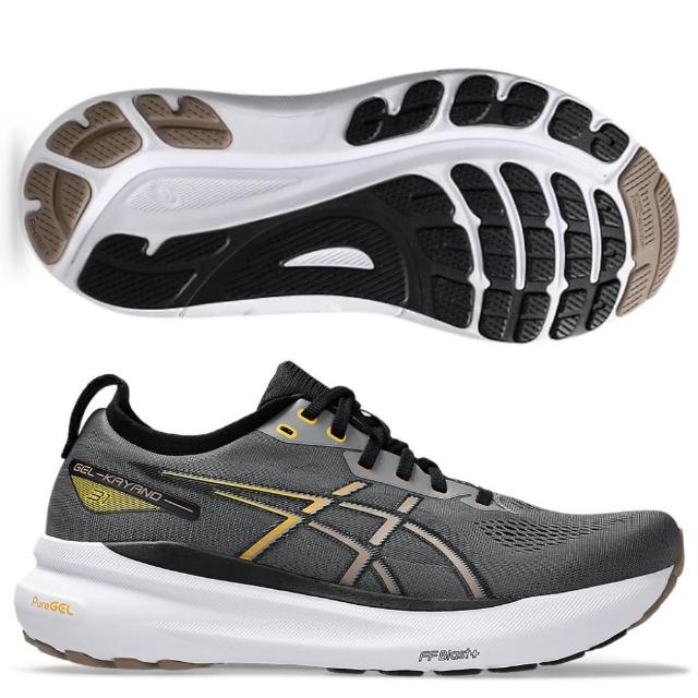 【asics 亞瑟士】GEL-KAYANO 31 4E 男款 寬楦 慢跑鞋(1011B868-022 碳灰 支撐型 亞瑟膠)