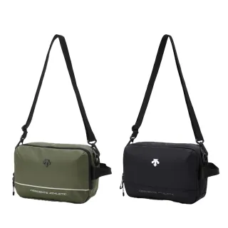 【DESCENTE】迪桑特 中性 訓練肩背包 隨身包 斜背包(黑色/卡其色)