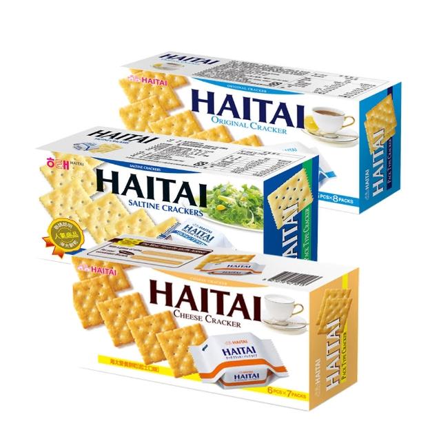 【HAITAI  海太】海太蘇打餅乾x3入(口味任選)