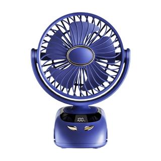 【OMG】立掛夾三用桌面風扇 靜音迴圈桌扇 辦公室風扇 USB充電風扇 五段可調桌夾扇(母親節禮物)