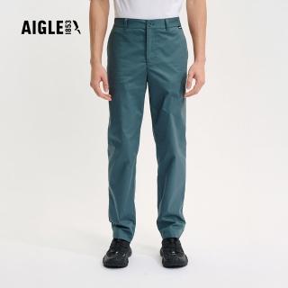 【AIGLE】男 快乾彈性長褲｜AG-4P120A182 深灰藍(coolmax 吸濕排汗 快乾 彈性長褲)