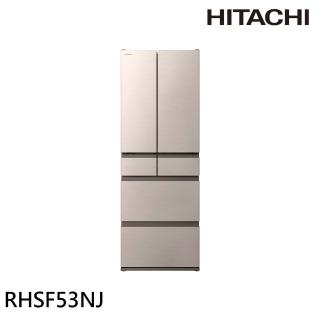 【HITACHI 日立】527L一級能效日製變頻六門冰箱/髮絲紋鋼板-星燦金(R-HSF53NJ-CNX)