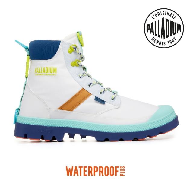 【Palladium】SPORTCUFF LT+ VPR WP+橘標輕量防水靴/防水鞋/休閒鞋-男鞋/女鞋-白/藍(74068-180-M)