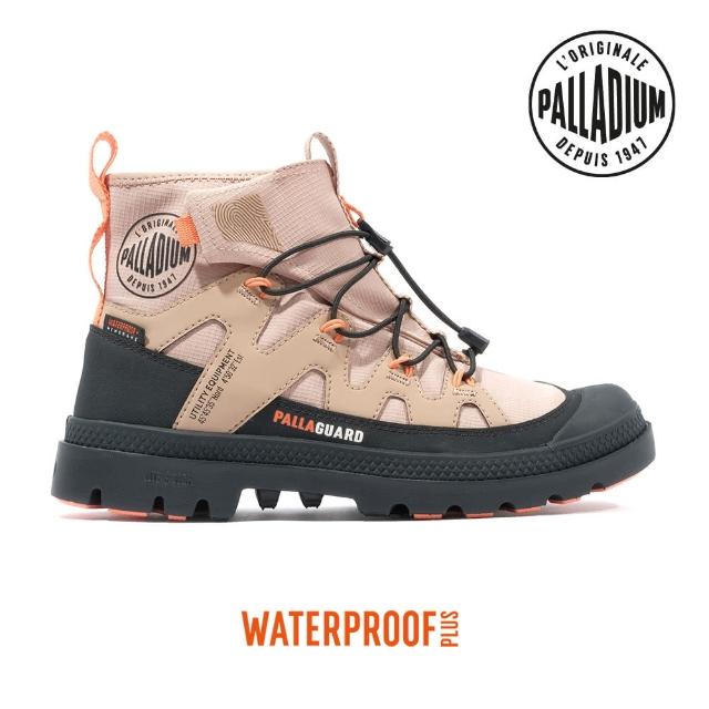 【Palladium】PAMPA LITE+ XPLOR WP+再生科技輕量橘標防水鞋/休閒鞋-男鞋/女鞋-奶茶/黑(74383-235-M)