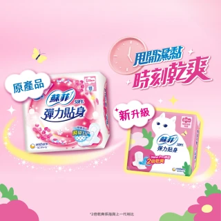 【Sofy 蘇菲】彈力貼身超薄體貼日用潔翼衛生棉23cm(12片x4包/組 共48片)