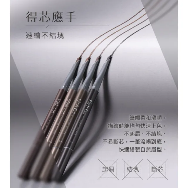即期品【1028】速描師隨芯所馭砍刀式眉筆(4色任選)