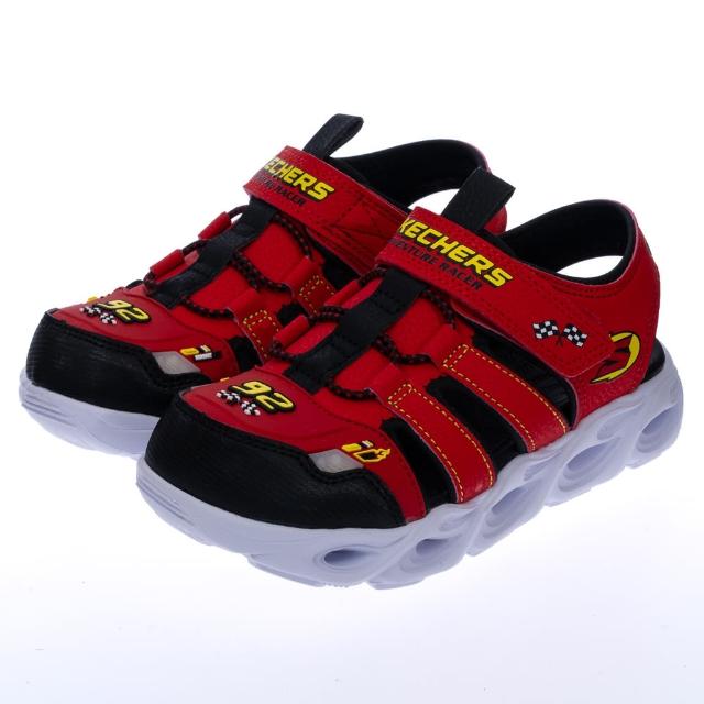 【SKECHERS】男童涼拖鞋系列 男童鞋 THERMO-SPLASH(400613LRDBK)
