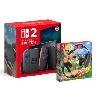 【Nintendo 任天堂】Switch 2 主機+《健身環大冒險》+《9H鋼化貼》