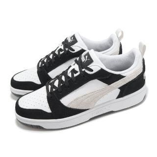 【PUMA】休閒鞋 Rebound V6 Low SD 男鞋 女鞋 白 黑 復古 情侶鞋(402262-01)