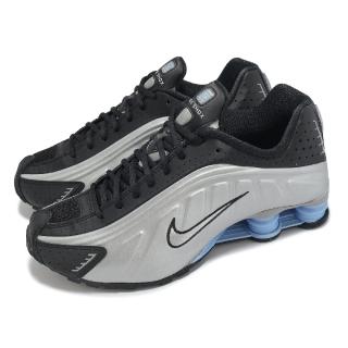 【NIKE 耐吉】休閒鞋 Shox R4 男鞋 銀 黑 支撐 緩衝 復古 彈簧鞋(HQ1988-004)