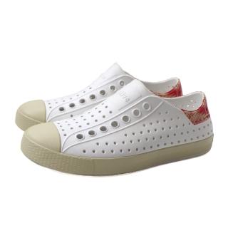 【Native Shoes】Native JEFFERSON WANDERFOAM BLOCK 休閒鞋 洞洞鞋 白/紅 男鞋 F0000232-1891 no476