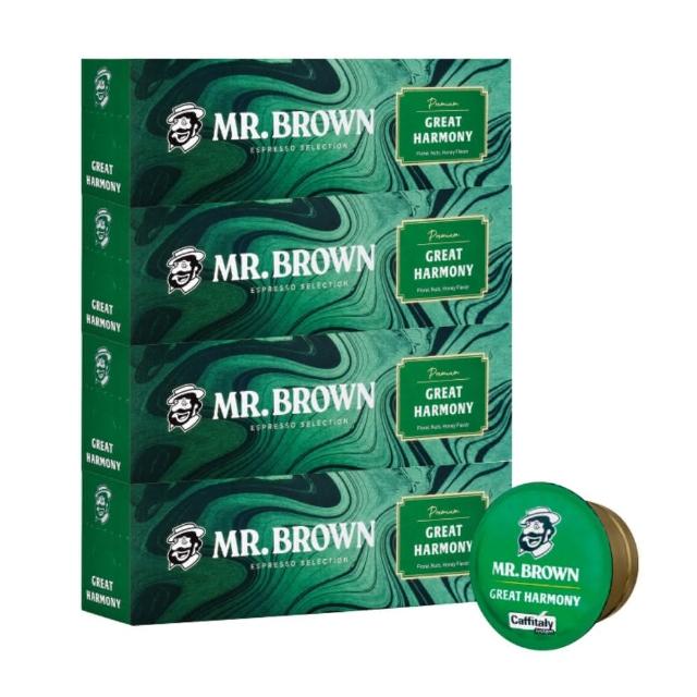 【MR.BROWN 伯朗】芳醇盛典義式咖啡膠囊x4盒(10入/盒)