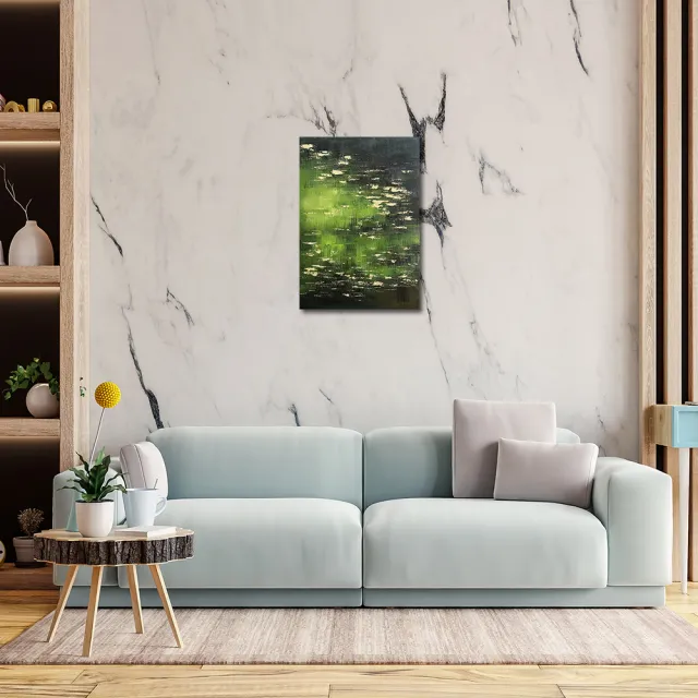【御畫房】當代國家級展覽畫家 抽象系列手繪油畫70×100cm(DB-149)