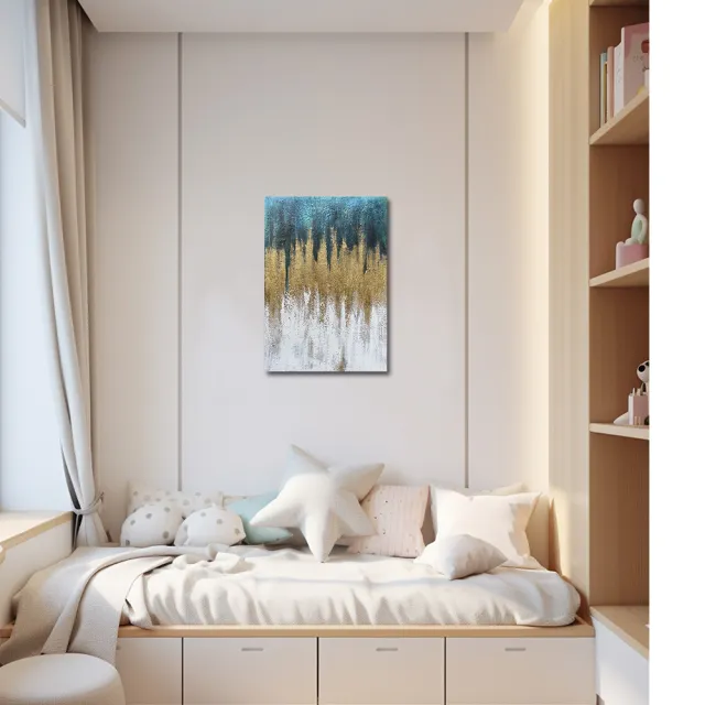 【御畫房】當代國家級展覽畫家 抽象系列手繪油畫70×100cm(DB-151)