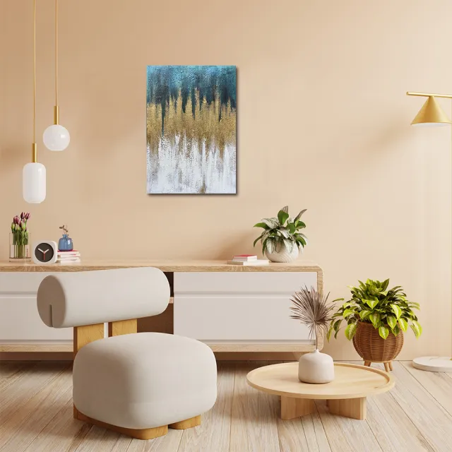 【御畫房】當代國家級展覽畫家 抽象系列手繪油畫70×100cm(DB-151)
