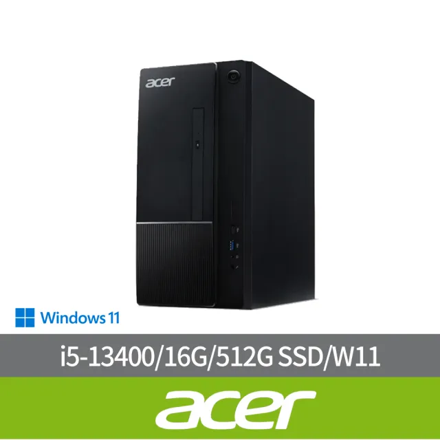 【Acer 宏碁】i5十核電腦(Aspire TC-1770/i5-13400/16G/512G SSD/W11)
