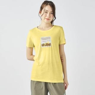 【super.natural】女 sn機能涼爽羊毛塗鴉短Tee/ 擁抱陽光(涼爽T恤)