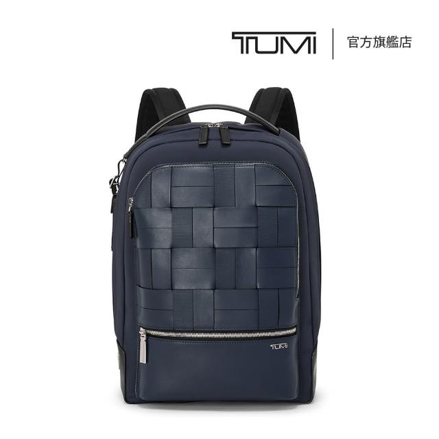 【TUMI】Harrison Bradner 14 吋筆電休閒編織背包 - 海軍藍(TUMI 官方旗艦店)
