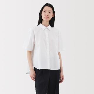 【MUJI 無印良品】女涼感標準領短袖襯衫(共4色)