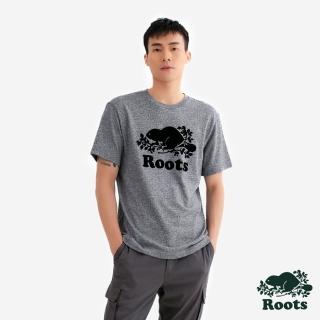 【Roots】Roots 男裝-COOPER BEAVER 短袖上衣(灰色)