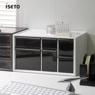 【ISETO 伊勢藤】日製桌上分類抽屜收納盒-L-2色可選(分類盒/置物盒/抽屜盒/零件盒/飾品盒)
