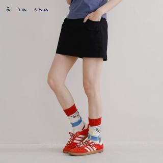 【a la sha】假雙腰頭寬鬆短裙