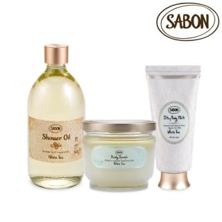 【SABON】官方直營 明星三部曲自由配(沐浴油500ml+身體磨砂膏600g+絲綢身體乳液200ml / 母親節送禮)