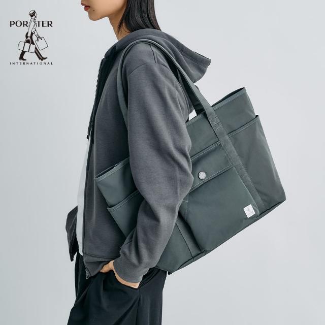 【PORTER INTERNATIONAL】精粹休閒LAPSE托特包(灰)
