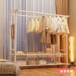 【Ashley House】2.5米鋁合金防水防鏽防風荷重摺疊X型雙桿伸縮曬衣架(晾衣架 曬衣桿 伸縮晾衣架 掛衣架)