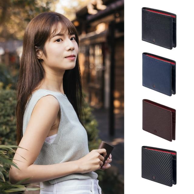 【MONDAINE 瑞士國鐵】x Knirps德國紅點 聯合品牌 送禮 經典拉鍊零錢牛皮短夾 皮夾 男夾(多款任選)