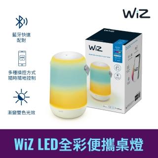 【Philips 飛利浦】WiZ 智慧照明 LED全綵便攜桌燈(PW017)
