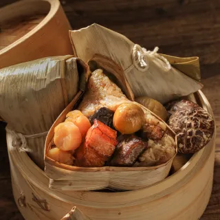 【晶華酒店】干貝八寶粽禮盒-4入(干貝八寶粽180gX4顆/盒/端午節肉粽．賞星鮮嚴選)