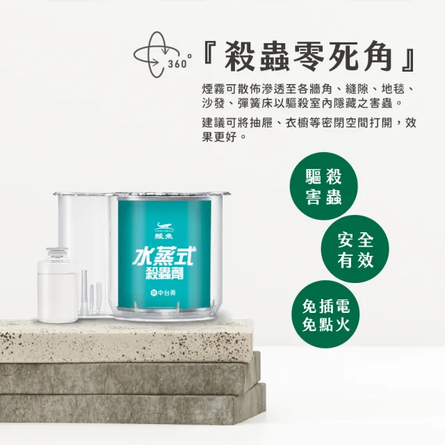 【鱷魚】水蒸式蹣蟑蚊蟻蚤藥25g-3盒(適用7-10坪 強效驅殺8種害蟲!)