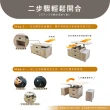【IHouse】MINI 升降茶几/收納餐桌/1桌2椅(長100*寬50)