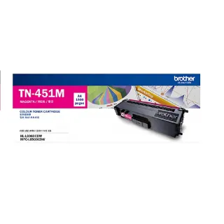 【brother】TN-451M 原廠紅色碳粉匣(適用：HL-L8360CDW、MFC-L8900CDW)