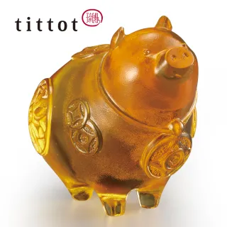 【tittot 琉園】諸事大吉_十二生肖年年有錢系列 擺飾(琉璃/贈禮/生日禮物/祝福/招財/豬)