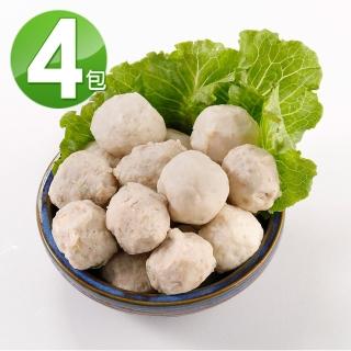 【華得水產】東港黑鮪魚丸4包組(300g/包)
