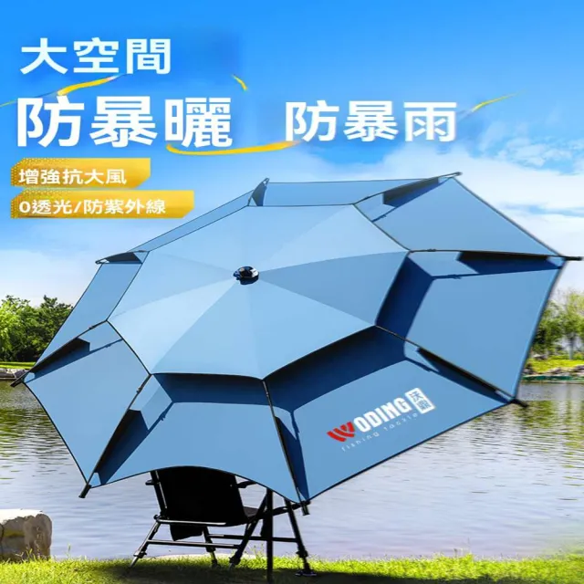 【w沃鼎旗艦店】8維大師機械臂拐杖 2.4米(雨傘 釣魚傘 釣傘 遮陽傘 折疊傘 戶外傘 防曬傘 預購15天)