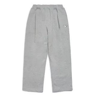 【Mark Gonzales官方旗艦】男女同款小天使布章休閒抽繩長褲-灰色
