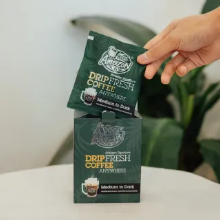 【Cafe Amazon】濾掛水洗咖啡 5包/盒(中深焙 經典、茵特儂)