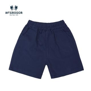 【MCGREGOR 瑪格麗格】棉質平紋休閒鬆緊五分短褲-小男童款(251296)