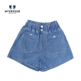 【MCGREGOR 瑪格麗格】休閒寬鬆牛仔短褲-女童款(251251)